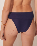 Bottom Bikini Larga Veleiro Azul Marinho