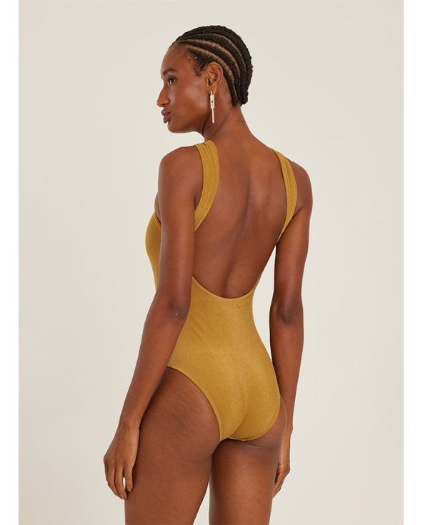 Detailed High Neck One Piece Ambar