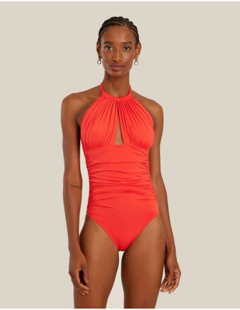 Bio Ruched Halter One Piece Watermalon 2