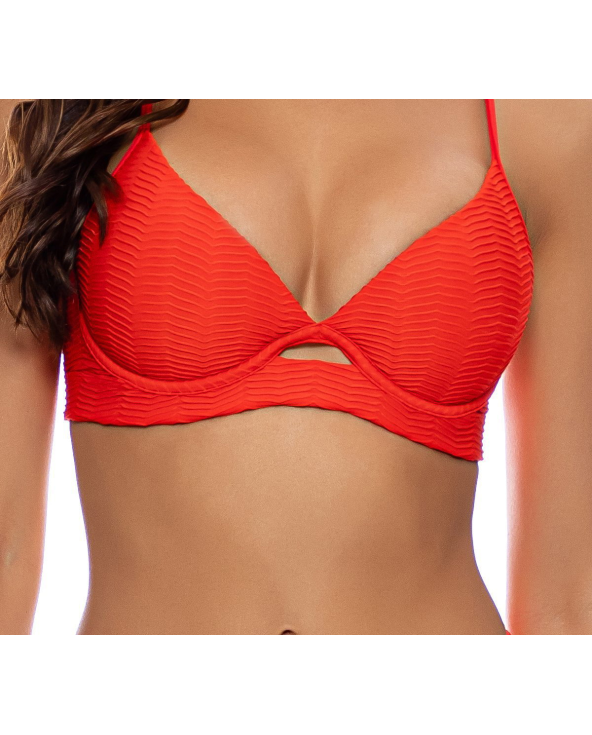 Top Underwire Hot Tropics Red
