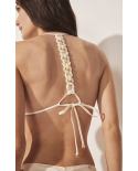 Top Bikini Alongado Playa Off White