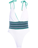 Deep V Neck Reversible Op Malachita