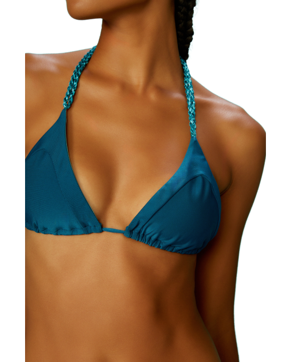 Top Azul Prata