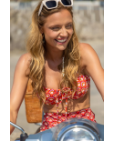 Top Floral-Scales Balconet-Tie