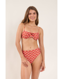 Top Floral-Scales Balconet-Tie