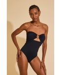 Ring Detail Bandeau Op Black