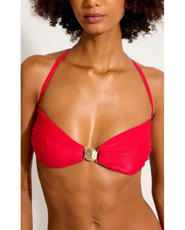 Top Lychee-Red Detail-Bandeau