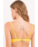 Top Amarelo Bandeau-Crispy