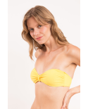 Top Amarelo Bandeau-Crispy