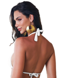 Top Alongado Ilhos Branco