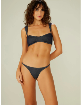 Top Passeio Jeans Azul Marinho 2