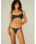 Top Passeio Jeans Azul Marinho