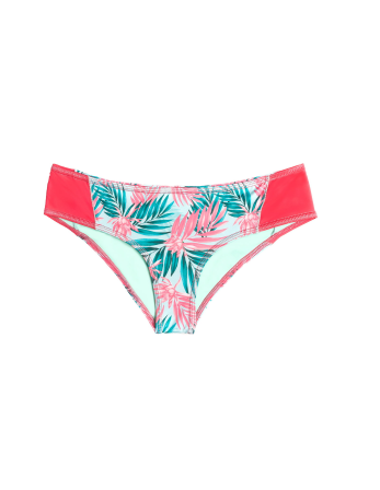 Bas De Maillot Feuillage Rose/Bleu - Bottom Palmas Del Mar 2