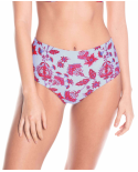Dwustronne Figi Do Bikini W Kwiaty I Paski - Bottom Cardinal Epoque
