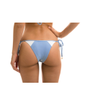 Weiß/Denimfarbene Bikinihose Aus Bi-Material - Bottom Garoa White Tri