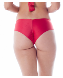 Rote Brazilian Bikinihose Mit Breiten Seiten - Bottom Ziper Ibis