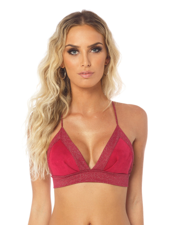 Top Bikini Glitter Pink
