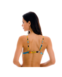 Verstelbare Gestreepte Driehoekige Bikinitop - Top Artsy Tri-Fixo