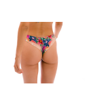 Kolorowe Tropikalne Figi Do Bikini Typu Scrunch - Bottom Sunset Nice