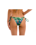 Bas Brésilien À Nouer Tropical Vert/Bleu - Bottom Amazonia Ibiza