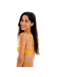 Haut Balconnet À Armatures Jaune Orangé Texturé - Top Eden-Pequi Balconet