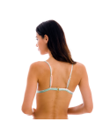 Fixed Adjustable Tie-Dye Stripe Triangle Top - Top Revelry Tri-Fixo