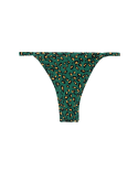 Feste Brazilian Bikinihose, Schmale Seiten Und Leoparden-Motiv - Bottom Roar-Green California