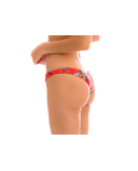 Red Floral High-Leg Bikini Bottom - Bottom Wildflowers Lisboa