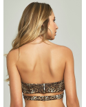 Top Biquini Angel Leopardo