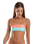 Top Bicolor Zig Laranja