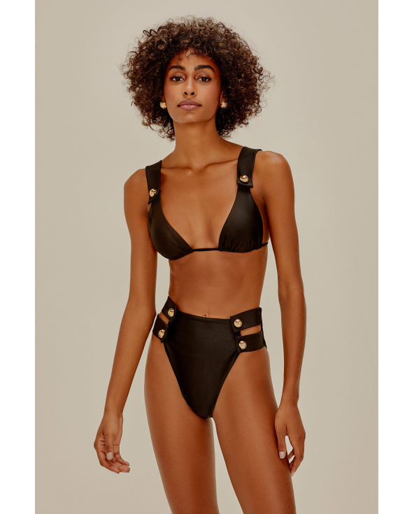 Bottom Alongado Buttons Preto