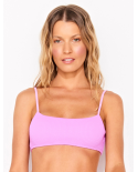 Top Hot Lilas Nervurado