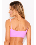 Top Hot Lilas Nervurado