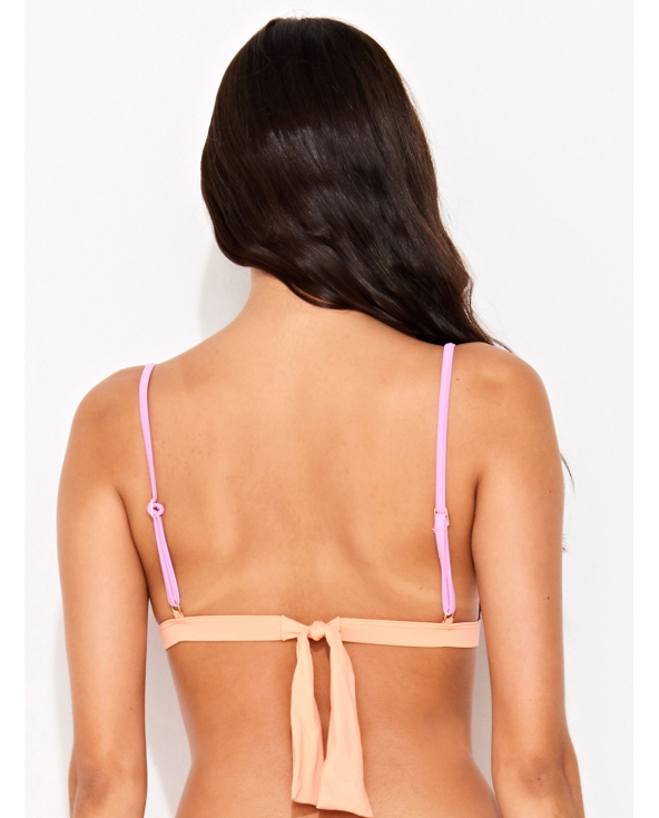 Top Bikini Triangulo Tricolor