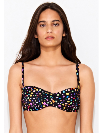 Top Drape Cheetah Rainbow