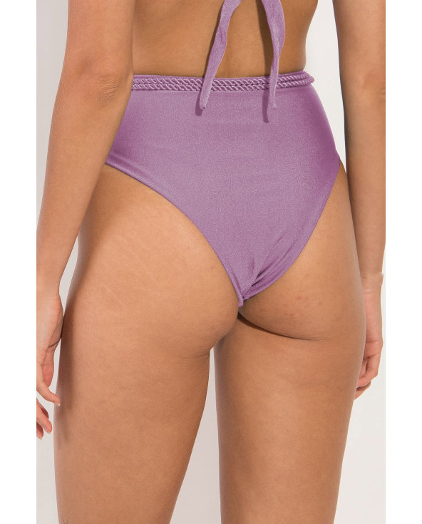 Bottom Shimmer-Harmonia Belted-High-Waist