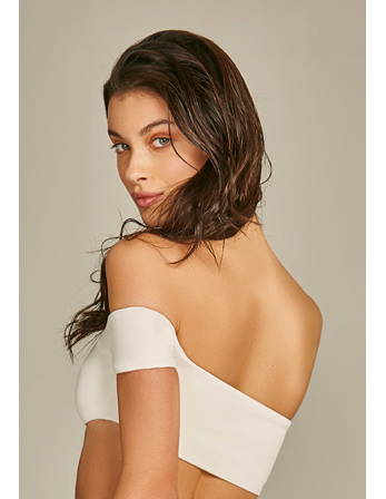 Top Biquini Suzy Textura Flat Off White 2