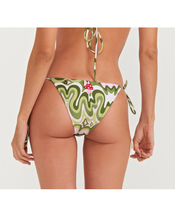Bottom Cortininha Lacinho Retro Waves