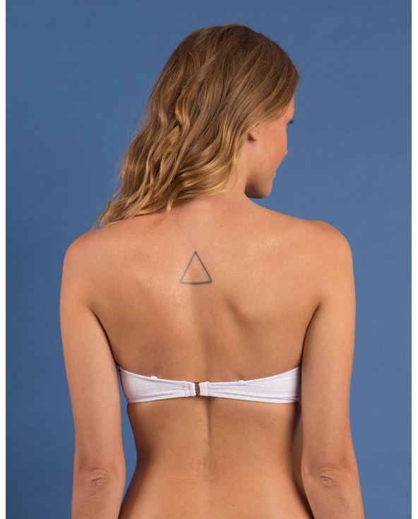 Top Bora-White Bandeau-Joy