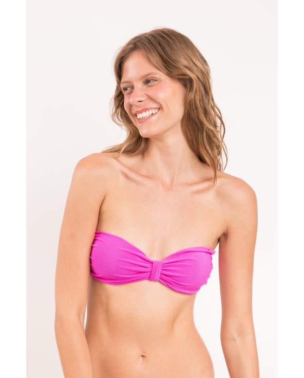 Top Malibu-Rosa Bandeau-Duo