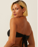 Top Bikini Media Onca Bordada Black