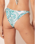 Bottom Bikini Cortininha Dupla Azul