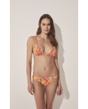 Bottom Bikini Cor Fixa Floral Pincelado