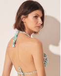 Top Bikini Media Azul