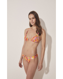Top Bikini Cor Fixa Floral Pincelado