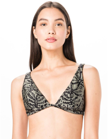 Top Halter Kaki Tina