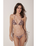Bottom Bikini Cortininha Lacinho Onca Pintada