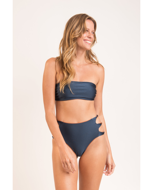 Bottom Nocciola High-Waist-Spin
