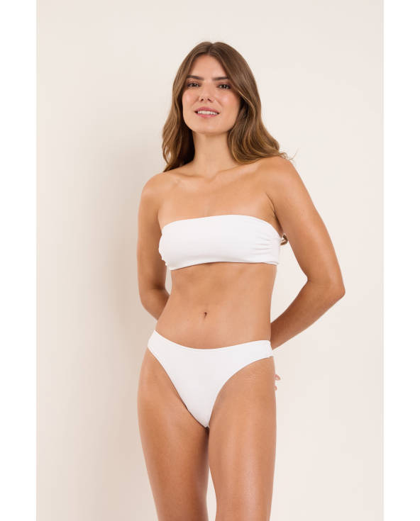 Top Sand-White Bandeau-Reto