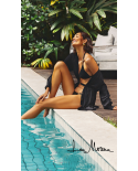 Top Black Triangulo-Macrame